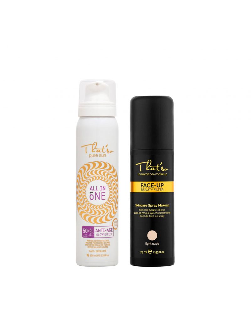  FACE UP make up spray and That'so, SPF ANTI-AGE SPF 50+ set